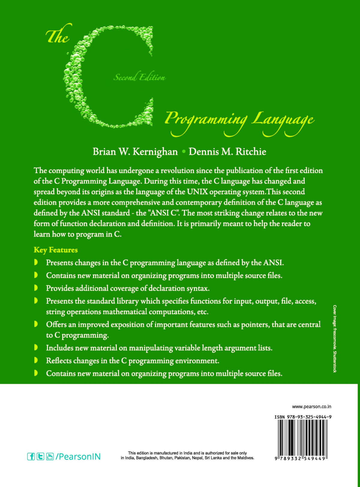 C PROGRAMMING LANGUAGE, 2ND EDN