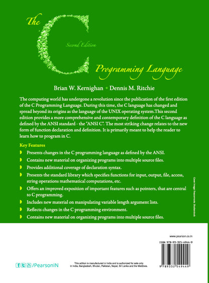 C PROGRAMMING LANGUAGE, 2ND EDN