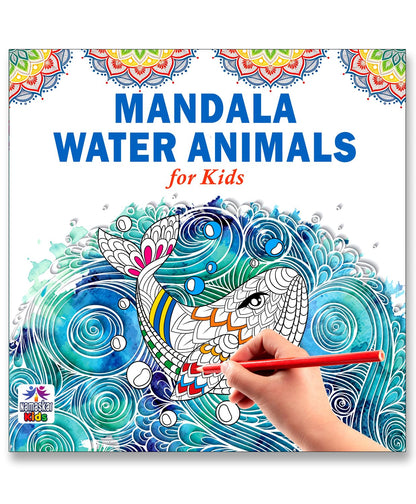 Mandala Sea Animals Art Coloring Book for Kids | 30 Ocean-Themed Mandala Designs to Enhance Art Coloring, Drawing & Focus | High Quality Premium Paper | Perfect Gift for Children & Teens