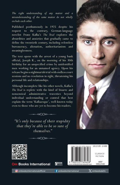 The Trial: A Psychological and Existential Classic by Franz Kafka | A Dystopian Tale of Guilt, Power, and Absurdity | Timeless 20th Century Fiction | The Original Unabridged Classic
