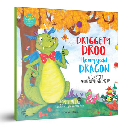 Driggety Droo: The Very Determined Dragon -A Fun Story About Never Giving Up,Age Group: 5+,Children's Illustrated Picture Book About Important Life Lessons for Kids,Explore Magical World of Dragons