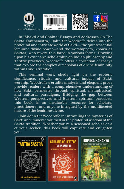 The Serpent Power | The Secrets Of Tantrik And Shaktik Yoga | Introduction To Tantra Sastra | The Garland of Letters | Studies in the Mantra-Sastra ... Bhairav Vigyan Prayog Prabhav Siddhi |
