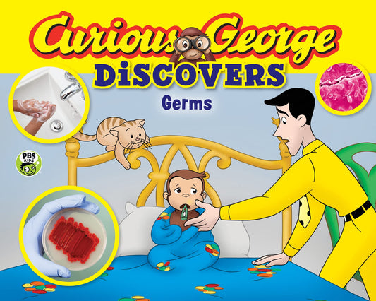 CURIOUS GEORGE DISCOVERS GERMS (SCIENCE STORYBOOK) book cover