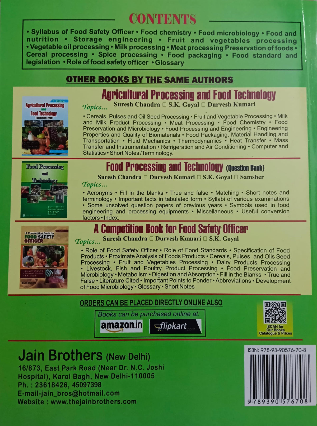 Short Notes on Food Safety Officer Examination, 10th Edition