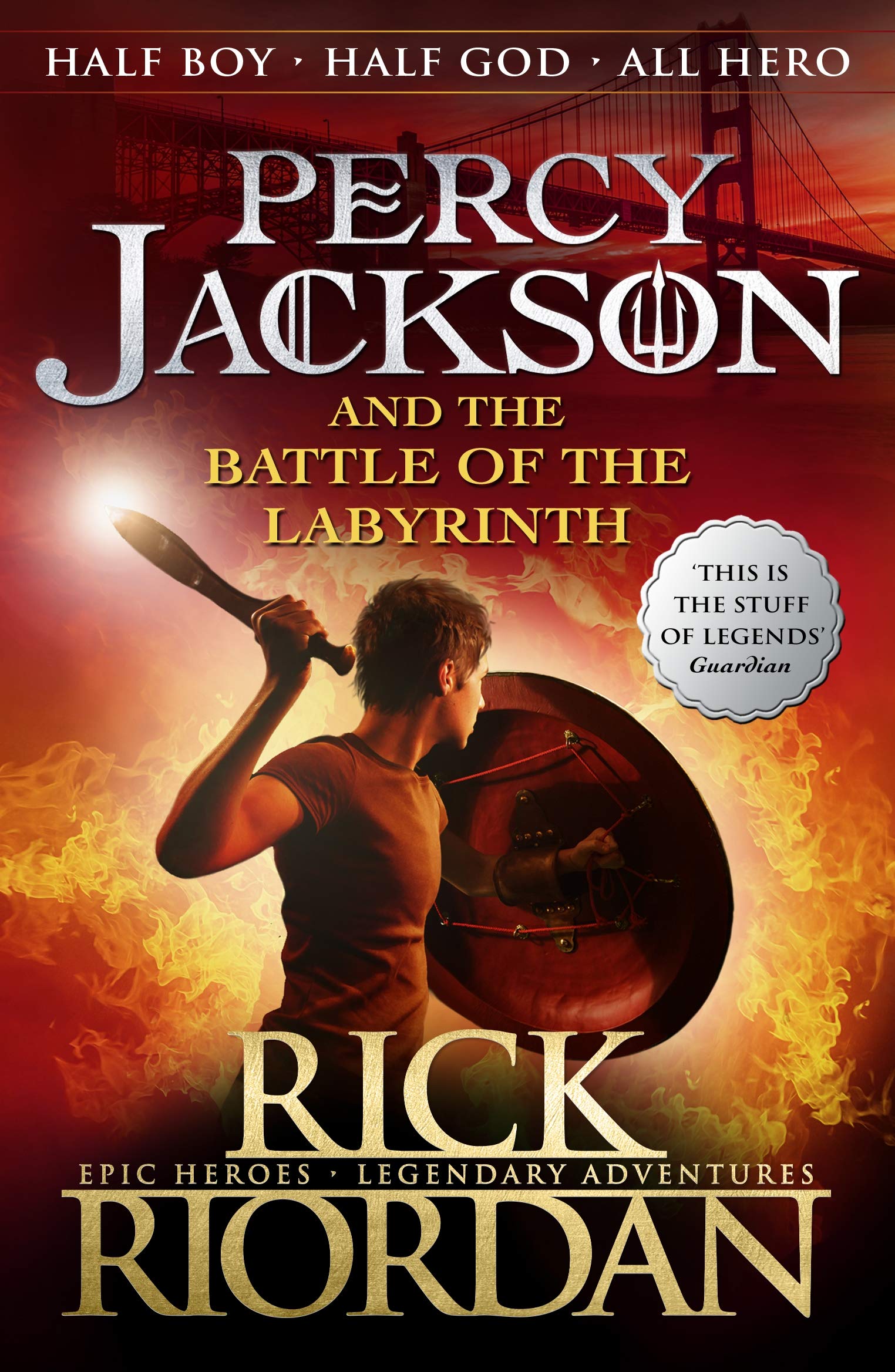 Percy Jackson and The Battle of the Labyrinth (Book 4) by Rick Riordan book cover