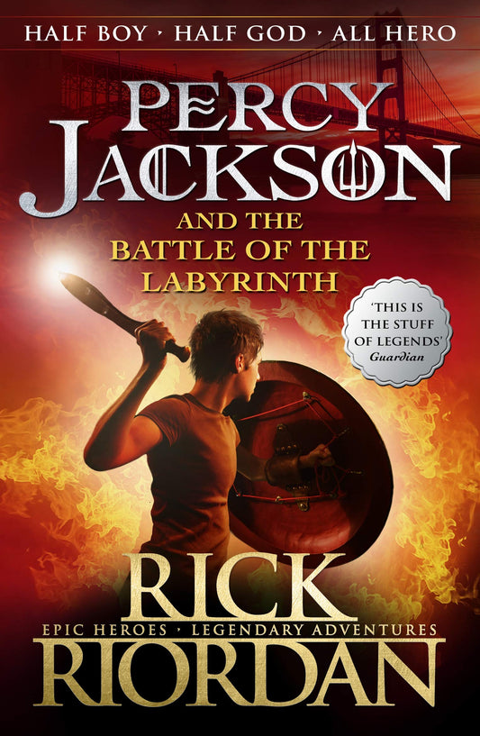 Percy Jackson and The Battle of the Labyrinth (Book 4) by Rick Riordan book cover