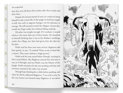 The Jungle Book | Illustrated Abridged Children Classics English Novel With Review Questions (Hardback)