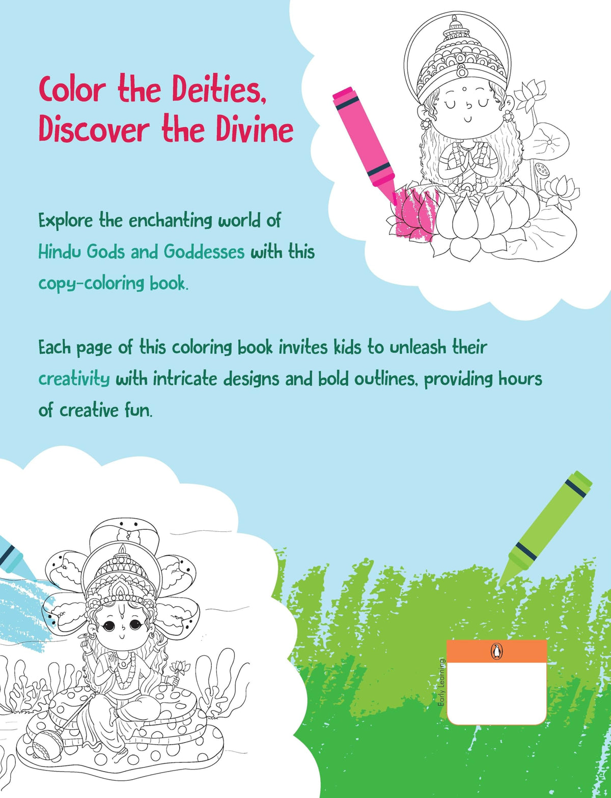 First Coloring Book of Gods & Goddesses: Captivating Copy Coloring book of Hindu Gods and Goddesses | Book for 3+ [Select Learning]