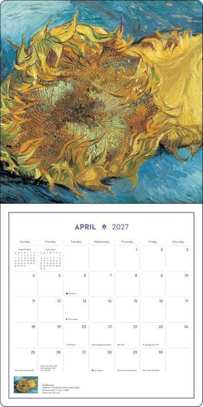 Impressionism and Post-Impressionism 2027 Wall Calendar