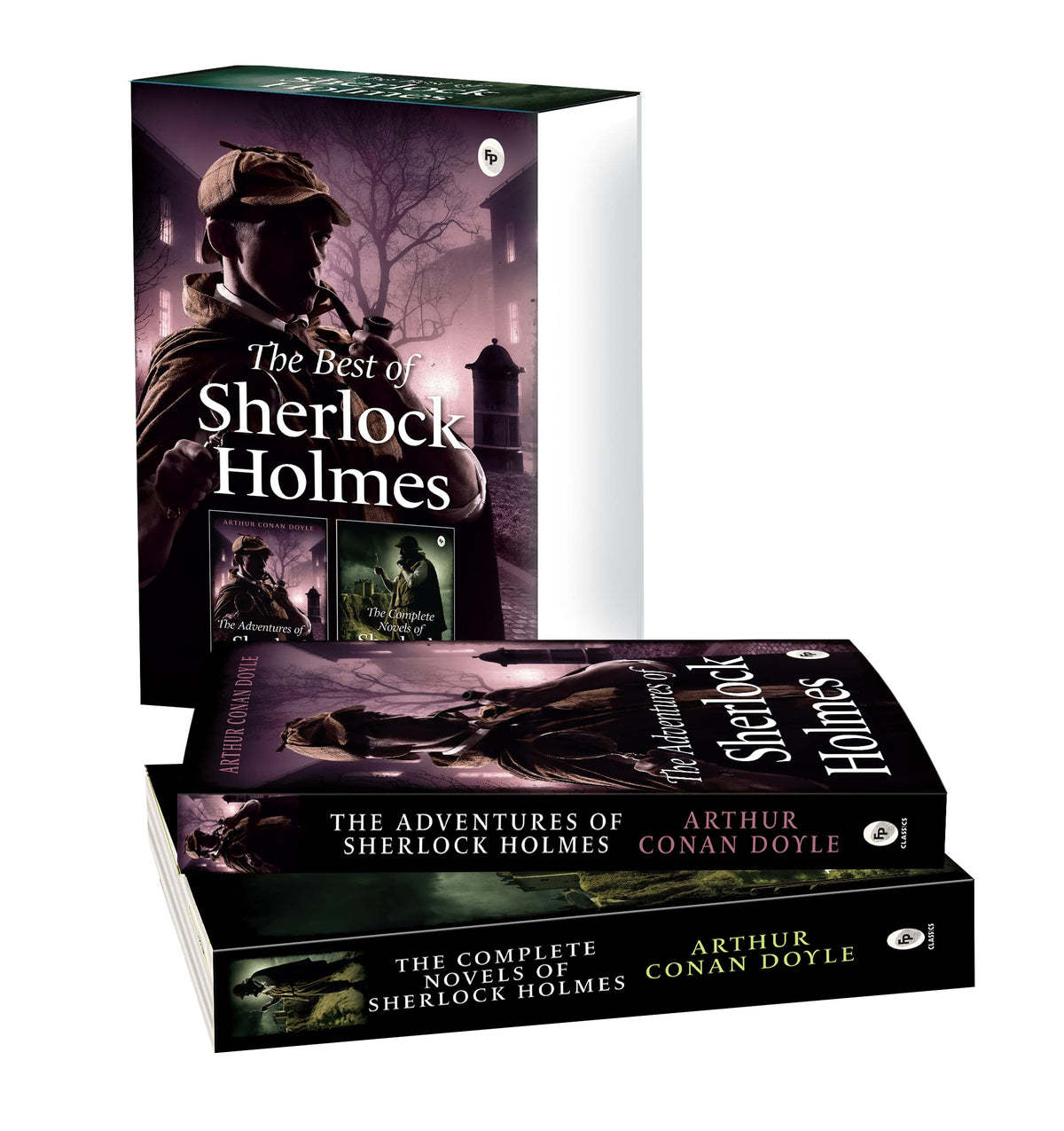 The Best of Sherlock Holmes (Set of 2 Books) | The Adventures of Sherlock Holmes | The Complete Novels | Perfect Gift Set | Classic Detective Edition | Ideal for Mystery Lovers | Original Premium Gift Edition