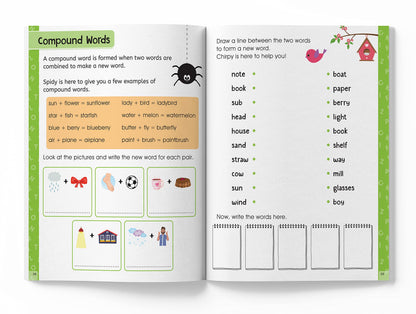 Spelling Time- Activitiy Workbook For Kids (Ages 6-8) I Vocublary Building I Writing Practice I Screen Free Time Of 2.5 Hours