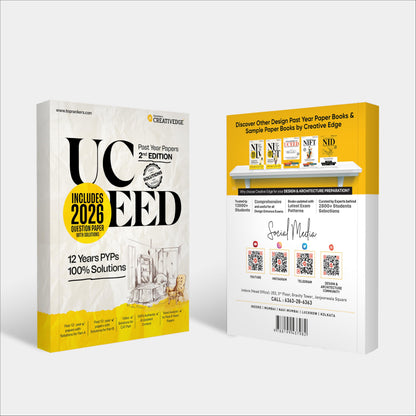 NID, NIFT, and UCEED Past Year Papers (Solved) | Includes 2026 Papers with solution | Complete Study Pack for Top Design Exams