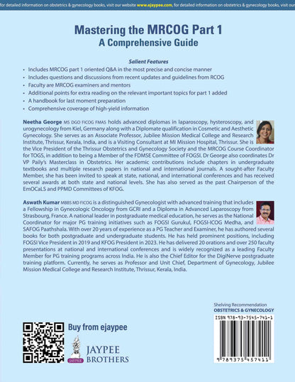 Mastering the MRCOG Part 1: A Comprehensive Guide for Obstetrics and Gynecology Postgraduates | MRCOG-Oriented Q&A with Latest RCOG Updates and Guidelines by MRCOG Examiners