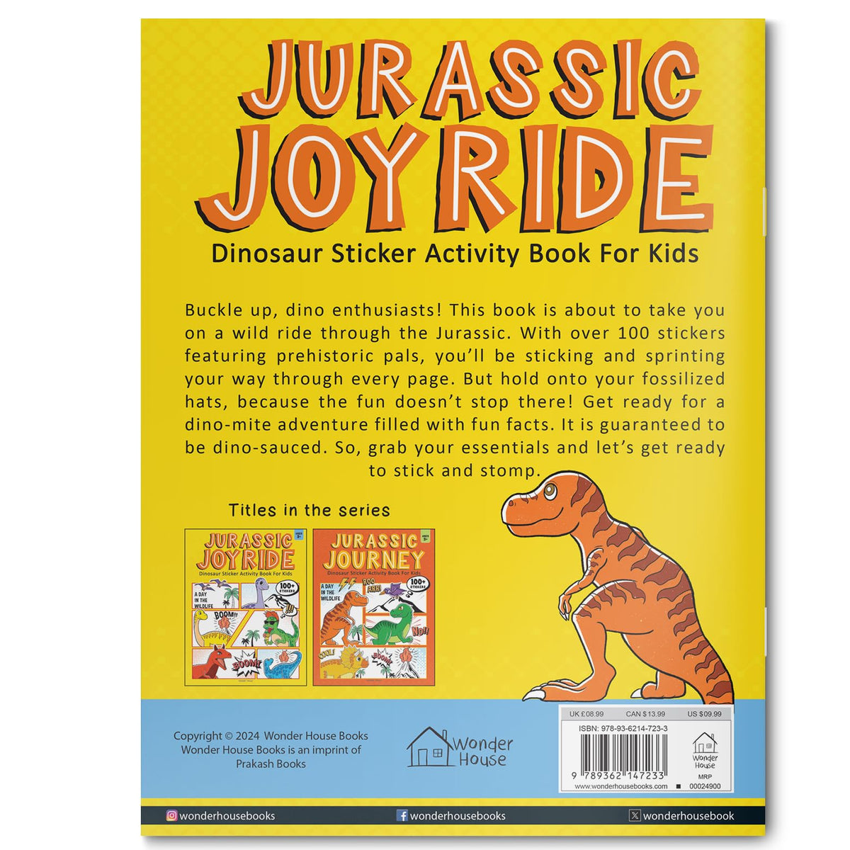 Jurassic Joyride Dinosaur Sticker Activity Book For Kids