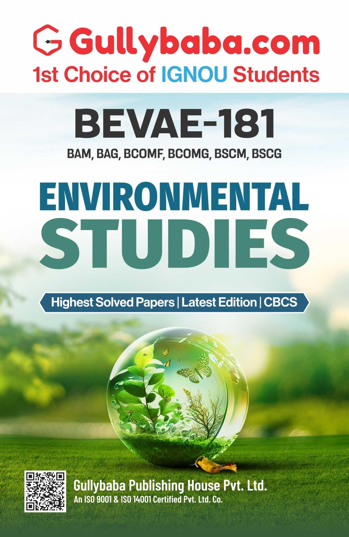 Gullybaba IGNOU BAEGH 1st Sem BEVAE-181 Environmental Studies in English - Latest Edition IGNOU Help Book with Solved Previous Year's Question Papers and Important Exam Notes