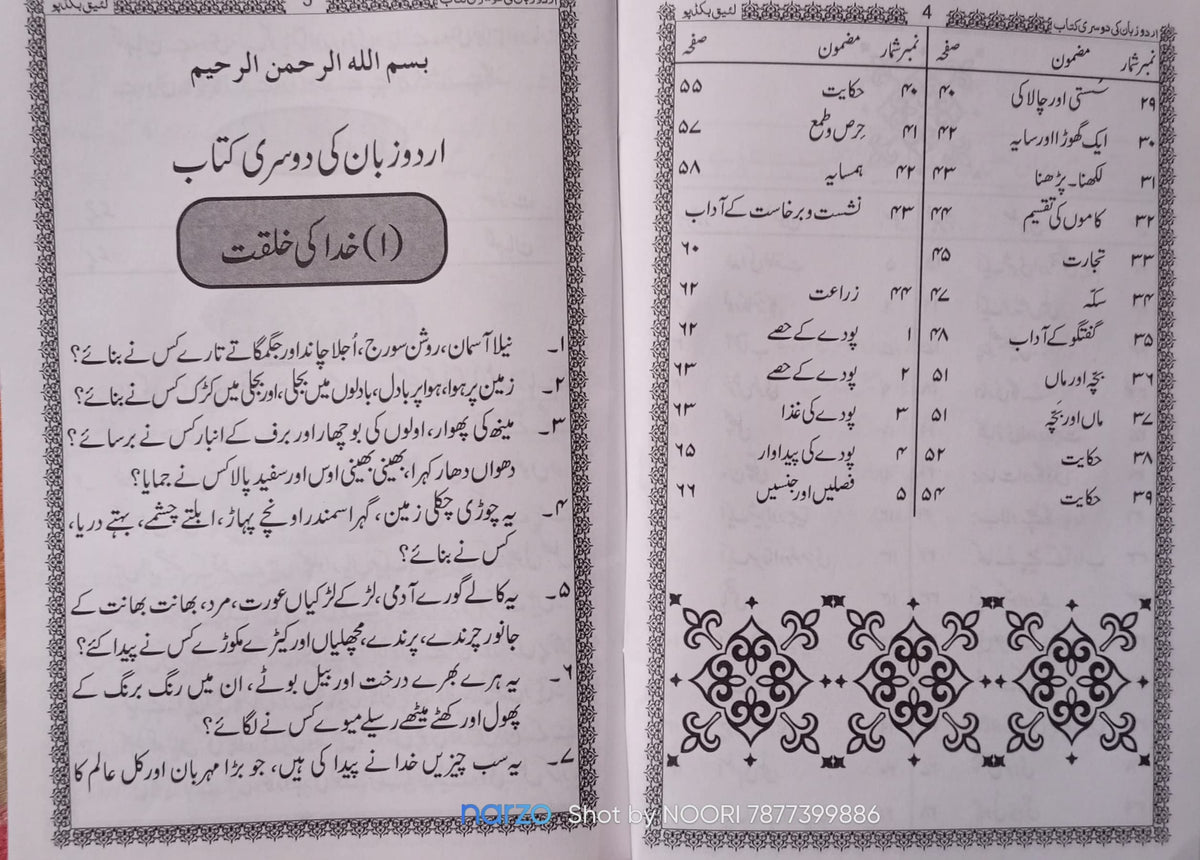 urdu zaban ki kitab 1 2 3 4 5 and qaida mukammal [Paperback] molvi mo ismail khan