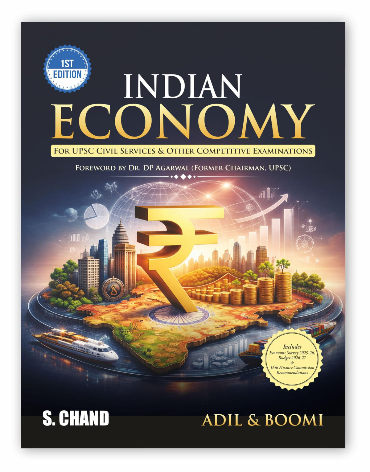 Indian Economy Book 2026 - 2027 for UPSC Civil Services Exam & State PSC Competitive Exams (Prelims + Mains) JAIIB/CAIIB | PYQ Previous Year Question | Taxation, Public Finance, Budget/Economic Survey