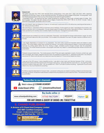 UPSC Conquer Mains PYQs 300+ Handwritten Notes Model Answers Book for UPSC CSE & State PSC Main Exam 2026 | 10 Year Exams PYQ GS General Studies Paper 1, 2, 3, 4 | Diagrams, Maps (in English) 2025-26
