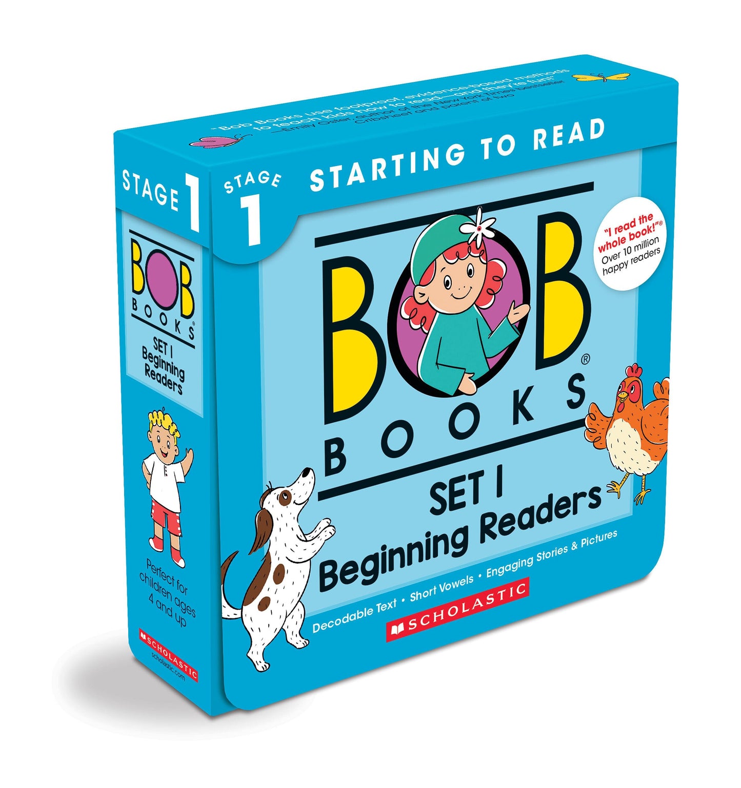 Bob Books - Set 1: Beginning Readers Box Set | Phonics, Ages 4 and up, Kindergarten (Stage 1: Starting to Read) 