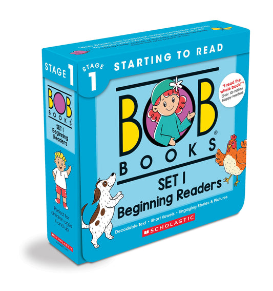 Bob Books - Set 1: Beginning Readers Box Set | Phonics, Ages 4 and up, Kindergarten (Stage 1: Starting to Read) 