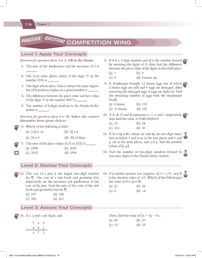 Pearson IIT Foundation'25 Mathematics Class 6 | For JEE, NTSE & Olympiad Exams | As per CBSE, ICSE & State Curriculums | Free acess to 11 Online Assessments, 55 Video Solutions & Interactive Tests via Pearson MyInsights & elibrary | 7th edition