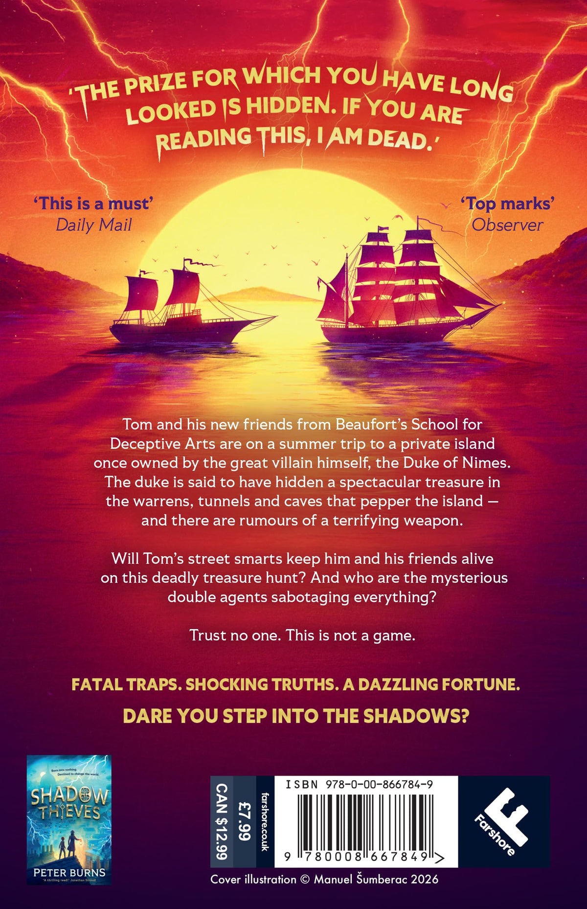 Shadow Thieves: Island of Skulls: The second book in the blockbuster middle-grade action adventure thriller series, new for 2026! Perfect for fans of Skandar and Percy Jackson