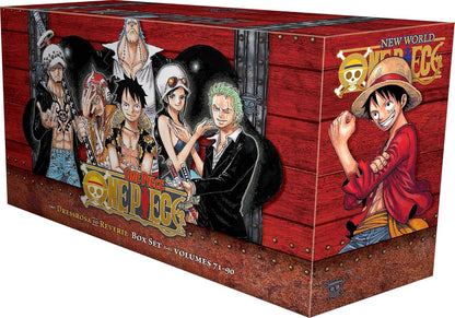 One Piece Manga Box Set Volumes 71–90 + Trafalgar Law Action Figure 18cm | Anime Collector Combo