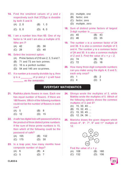 MTG International Mathematics Olympiad (IMO) Workbook Class 6 - Chapter-wise MCQs with Achievers Section - SOF Olympiad Books For 2026-27 Exam