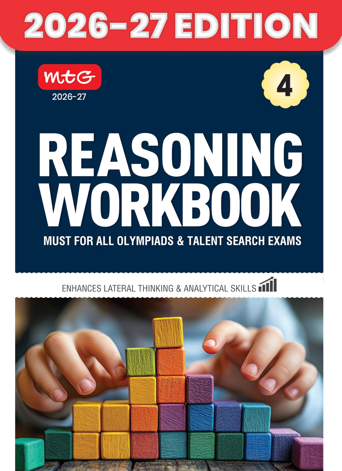 MTG Class 4 Reasoning Workbook For All Olympiad & Talent Search Exam 2026-27 - Enhances Lateral Thinking & Analytical Skills
