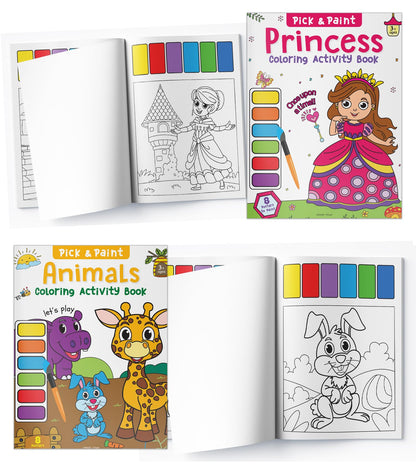Pick & Paint - Coloring Activity Books for Girls (Pack of 5)