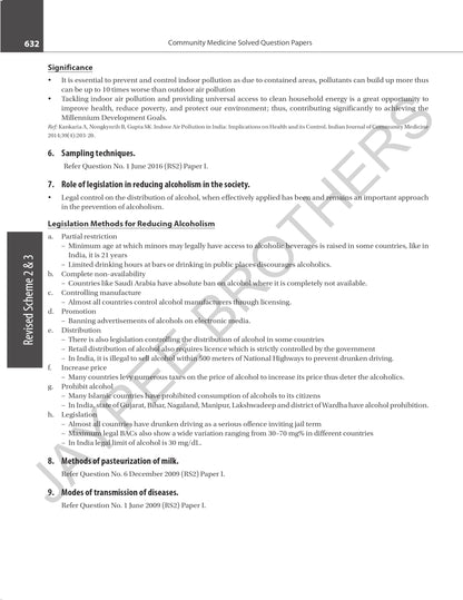 Community Medicine Solved Question Papers