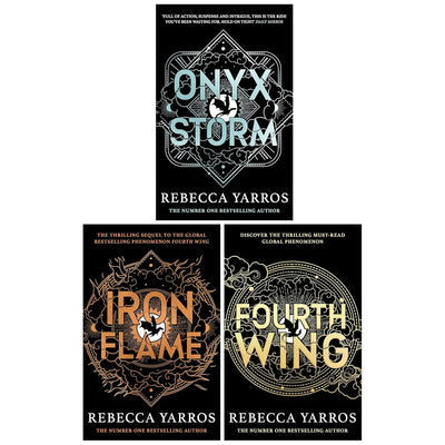 The Empyrean Series 3 Books Collection Set by Rebecca Yarros - Onyx Storm, Iron Flame, Fourth Wing - Bestselling Fantasy Romance Series