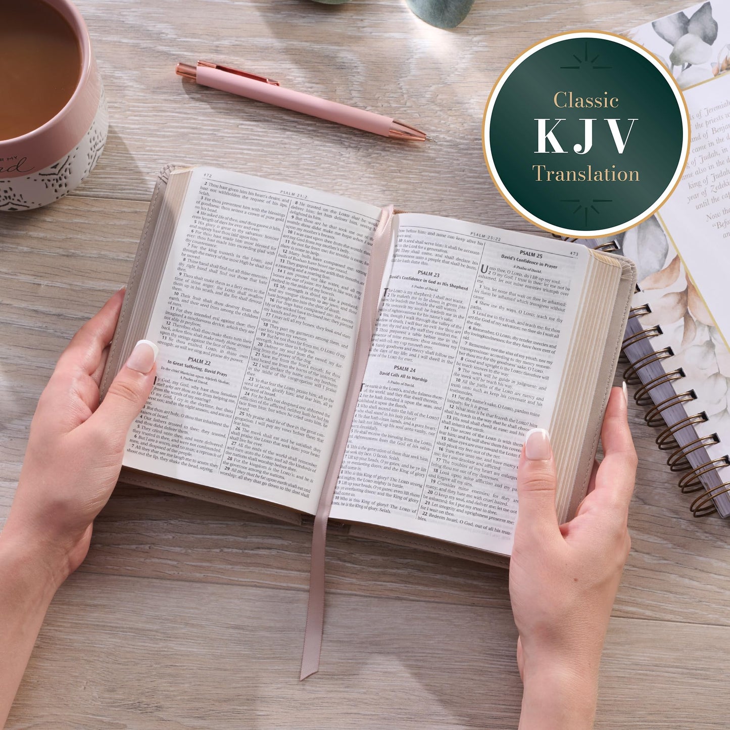 KJV Bible Compact (Faux Leather, Taupe)