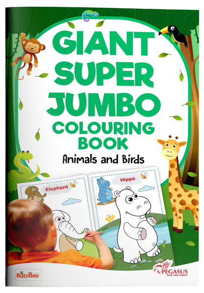 Super Jumbo Colouring Book (Animals & Birds)