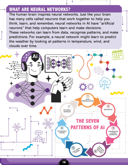 Artificial Intelligence Activity Book for Kids Age 7+ | My Journey into Artificial Intelligence | Fun & Educational Activities about AI, Computers, Machine Learning, Robots, and Voice Assistants