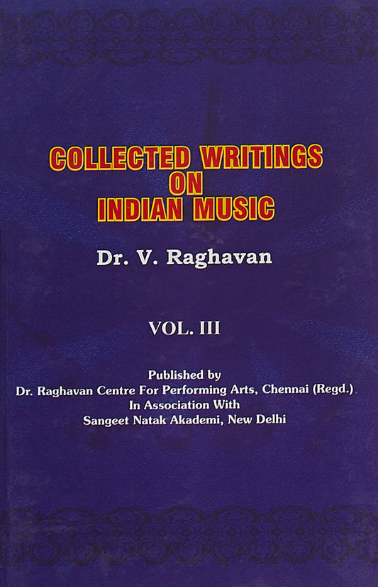 Collected Writing on indian music 3 vols. Set book cover