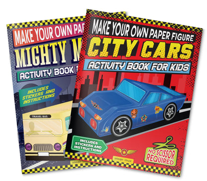 Make Your Own Paper Figures – City Cars Cut, Fold & Create Your Own Urban Vehicle Models | Ages 6–10 | Hands-On Paper Craft Fun for 2+ Hours: City Cars (Activity Book for Kids)