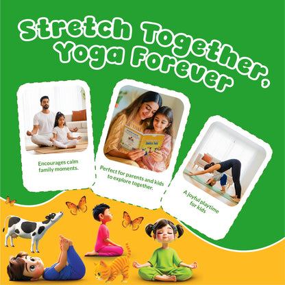 First Yoga Poses for Sootra Tots | Illustrated Yoga Board Book for Kids | 10 Fun Asanas with Sanskrit Names | Early Learning Board Book for Babies, Toddlers & Preschoolers | Ages 0–5 Years