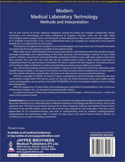 Modern Medical Laboratory Technology: Methods and Interpretation, 7/E for MLT/DMLT Students | Hematology, Biochemistry, Microbiology, Immunology, Blood Banking, Quality Control & Automation