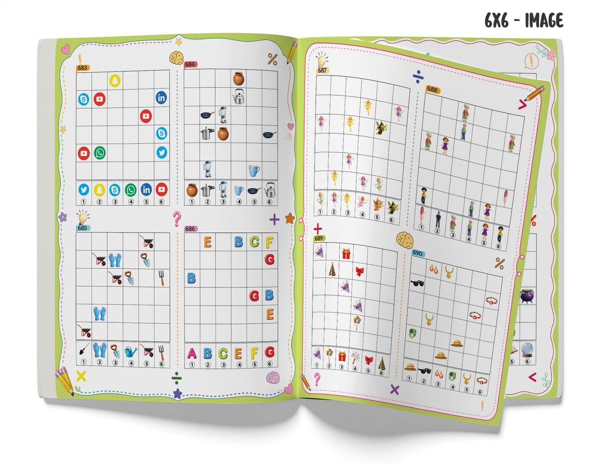 Sudoku Book for Kids | 1001+ Sudoku Puzzle Book for Kids & Adults | Brain Booster Activity Book - 4x4, 6x6, 9x9 & 12x12 Levels | Ages 8+ Years | Two Brothers Publications