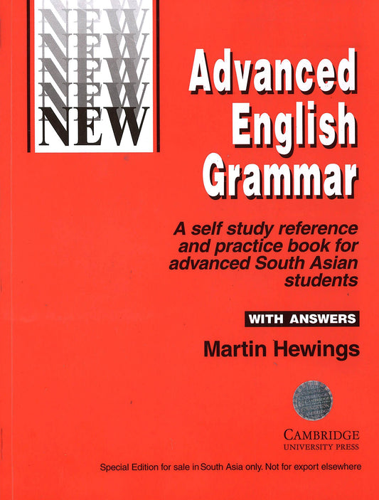 Advanced English Grammar with Answers by Hewings (Author) book cover