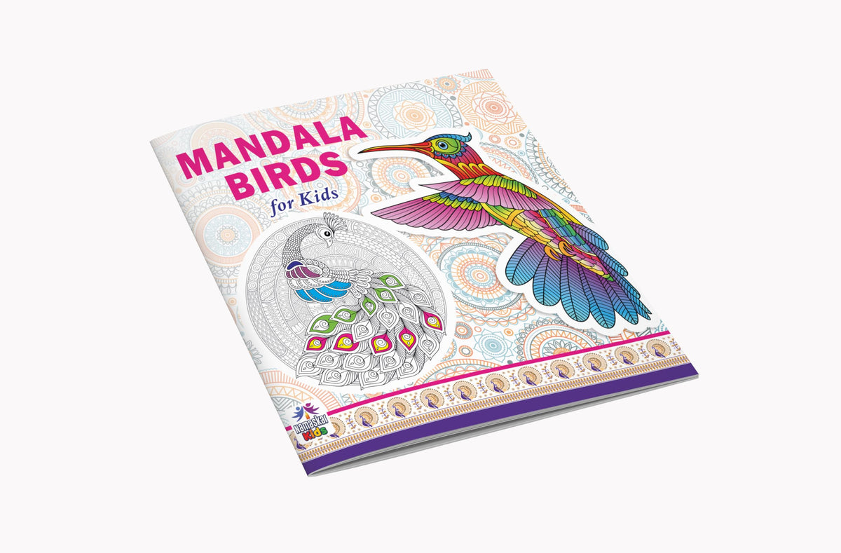 Mandala Birds Coloring Book for Kids | 30 Creative Bird Mandala Designs to Enhance Art Coloring, Drawing & Develop Art Skills | High Quality Premium Paper | Perfect Gift for Children & Teens