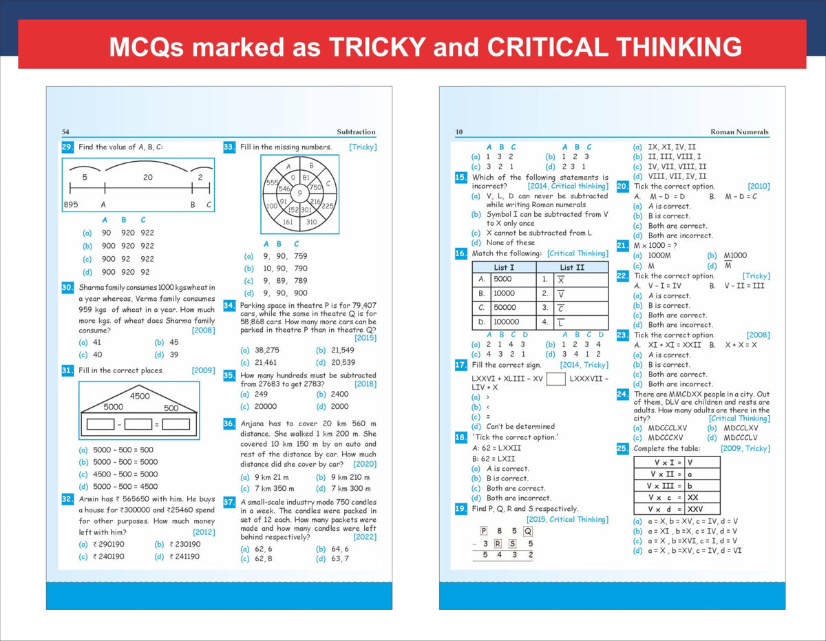 Disha Olympiad Champs Mathematics Class 5 with Chapter-wise Previous 13 Year (2013 - 2025) Questions 7th Edition | Complete Prep Guide with Theory, PYQs, Past & Practice Exercise