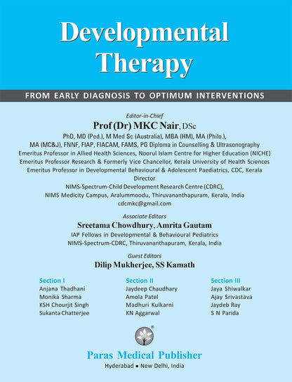 Developmental Therapy - From Early Diagnosis to Optimum Interventions