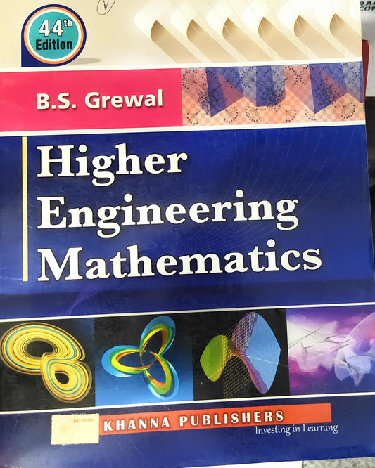 Higher Engineering Mathematics 44th Edition