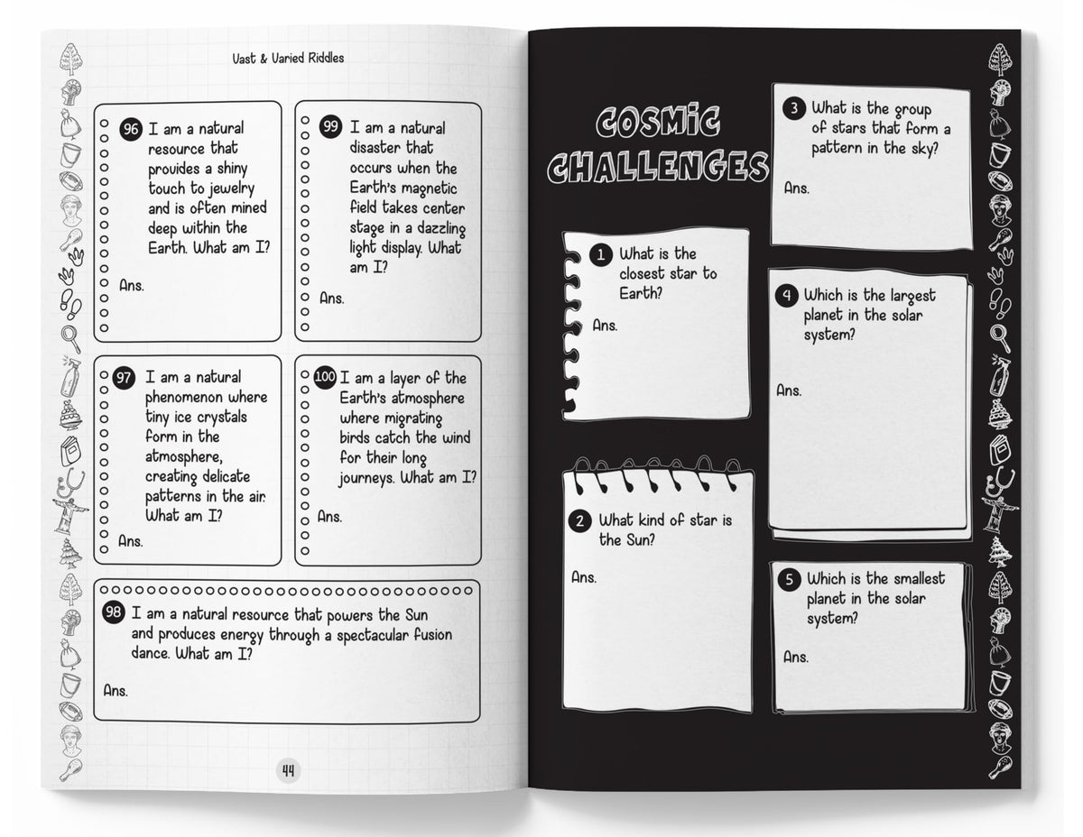 Vast and Varied Riddles Book of Jokes, Puns, and Brain Teasers