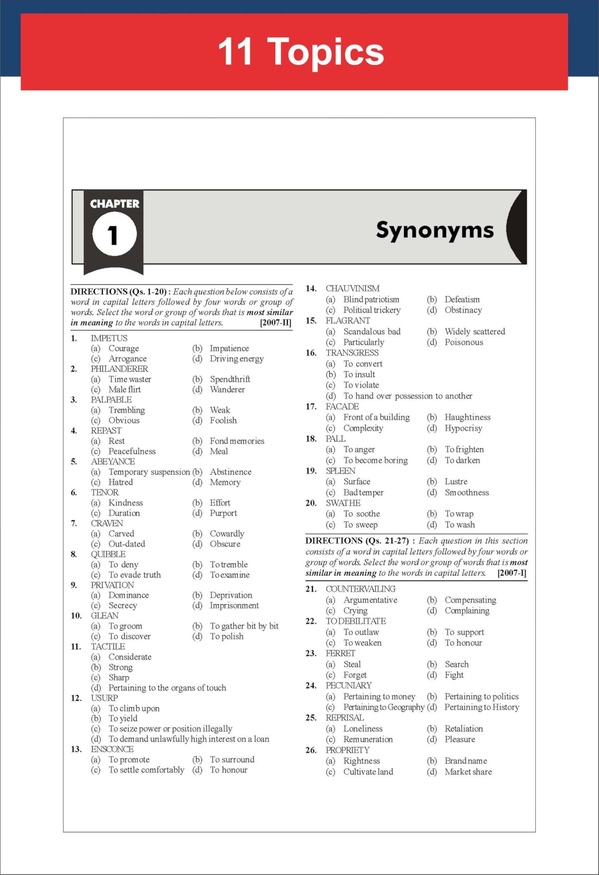 Disha 38 Previous Year CDS & CDS OTA English Topic-wise Solved Papers Phase I & II (2007 - 2025) 6th Edition | Combined Defence Services PYQs Question Bank
