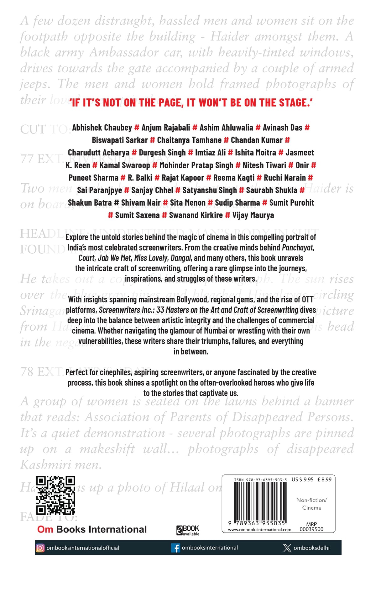 Screen Writers Inc. - 33 Masters on the Art and Craft of Screen Writing