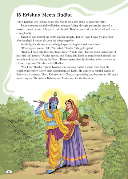 365 Krishna Stories: Tales of Lord Krishna’s Miracles, Wisdom & Devotion | Inspiring Hindu Stories for Kids & Families | Illustrated Storybook from the Bhagavad Gita & Puranas | Ages 8+