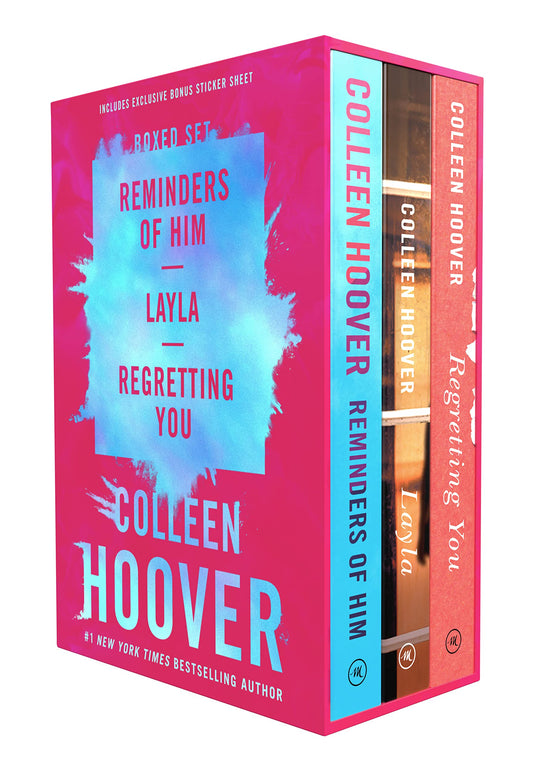 Colleen Hoover 3-Book Boxed Set – Reminders of Him, Layla & Regretting You